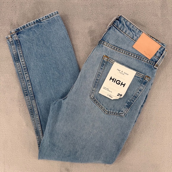 rag & bone Denim - Rag Bone Nina High Rise Ankle Cigarette Jeans Color Tulip Womens Size 29 NEW